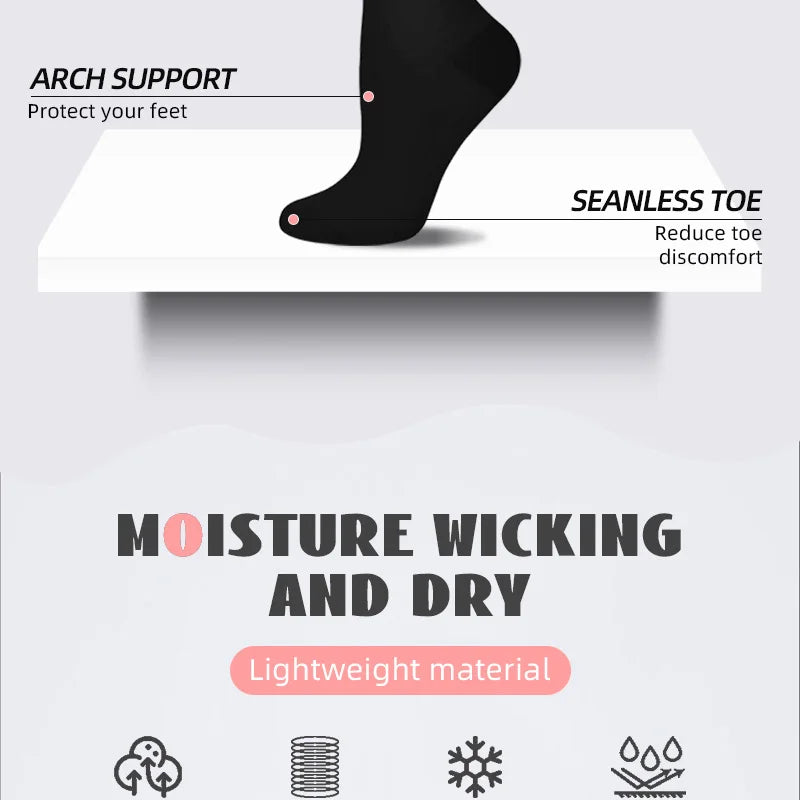 4 pairs compression socks for men and women for running, cycling, yoga, and travel mid-calf socks Shopifynow