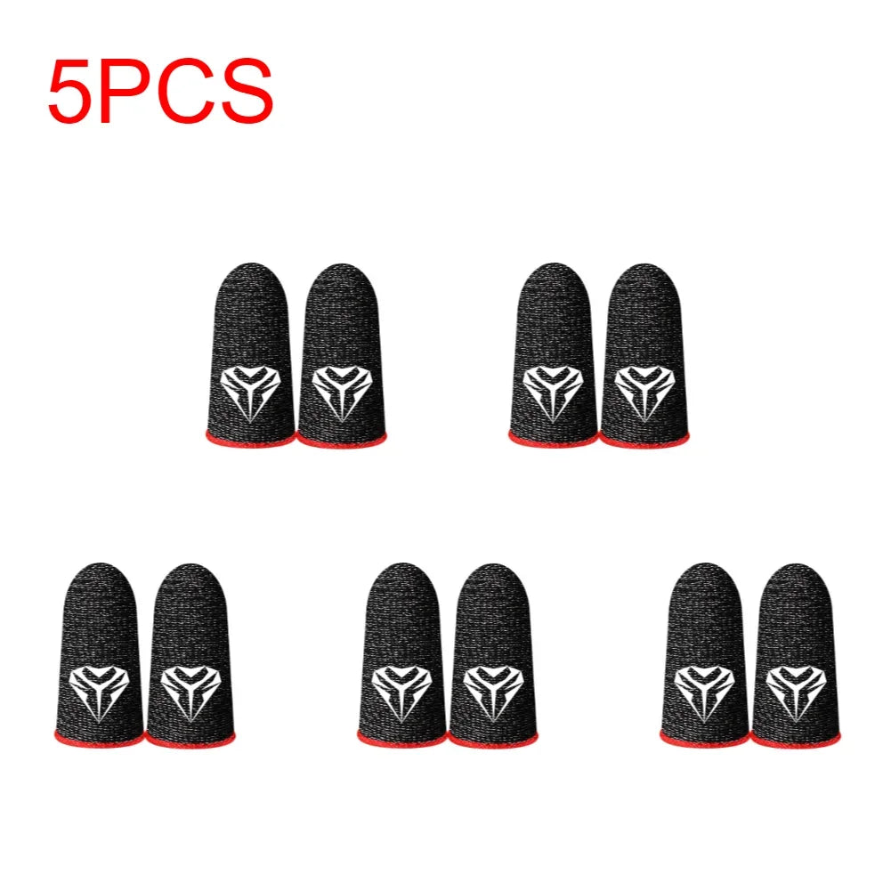 5/10Pairs Gaming Finger Sleeve Anti-slip Fingertip Cover Breathable Sweatproof Fingertips Thumb Gloves For PUBG Mobile Game Shopifynow