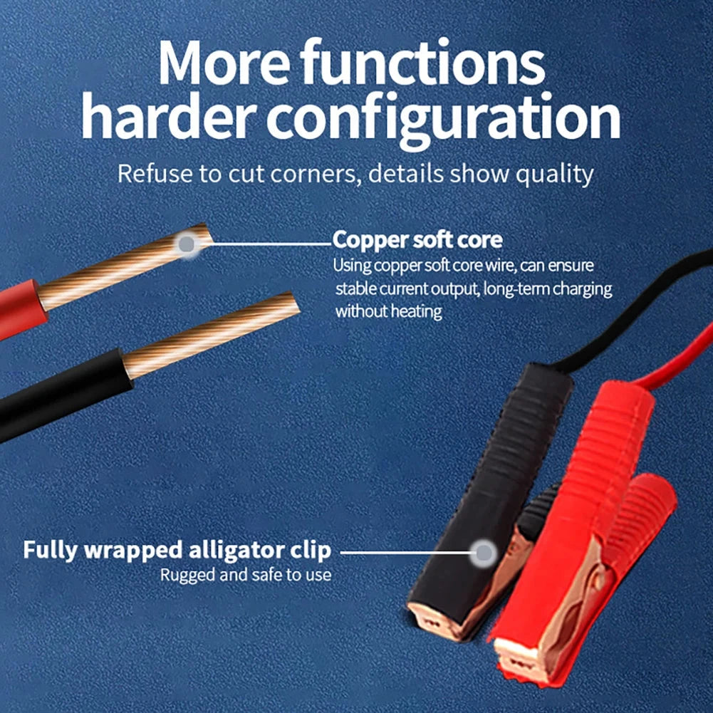 Heavy Duty Car Battery Charger 12/24V 400A Full Automatic Car Battery Charger 220W High Power Smart Pulse Repair Battery Charger Shopifynow