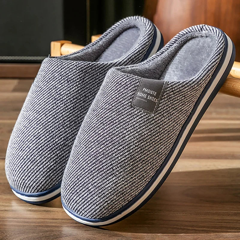 Bedroom Slipper for men Memory Foam Warm Soft Non Slip Wear resistant High Quality Indoor Shoes men Luxury