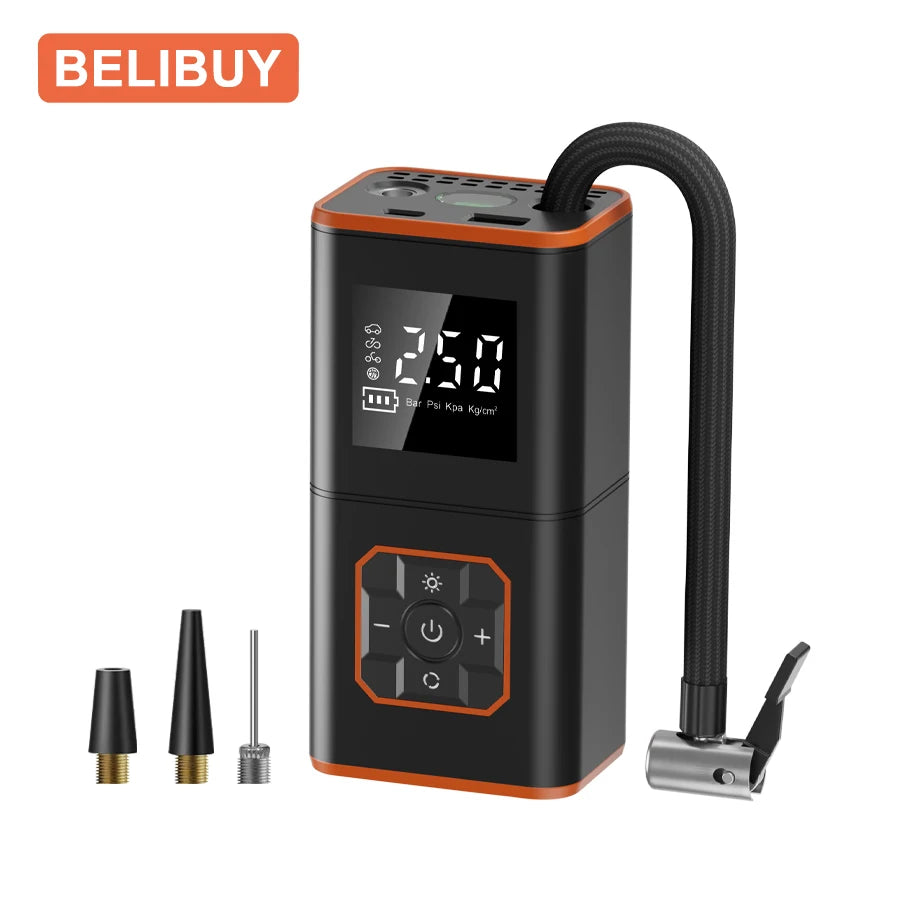 ABS Car Tyre Inflator Portable Air Compressor Car Inflatable Pumps Air Pump Suitable For Inflating Car Motorcycle Bicycle