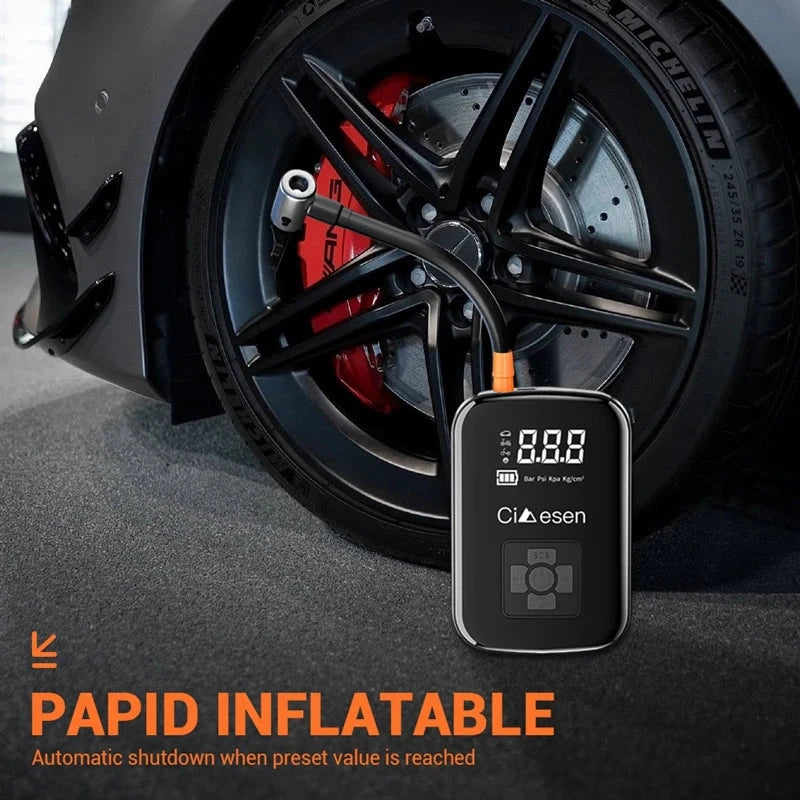 1pc Car Wireless Air Pump 150PSI Portable Electric Tire Inflation For Car Bicycle Motorcycle Air Compressor Inflator US Shipping Shopifynow