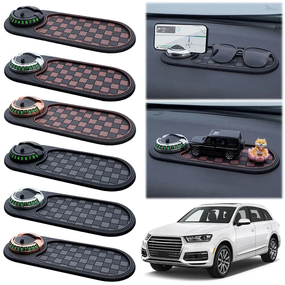 Car Dash Mat Anti Slip Rug with Auto Phone Holder Silicone Dashboard Car Pad Mat for Phones Keys Gadgets Shopifynow