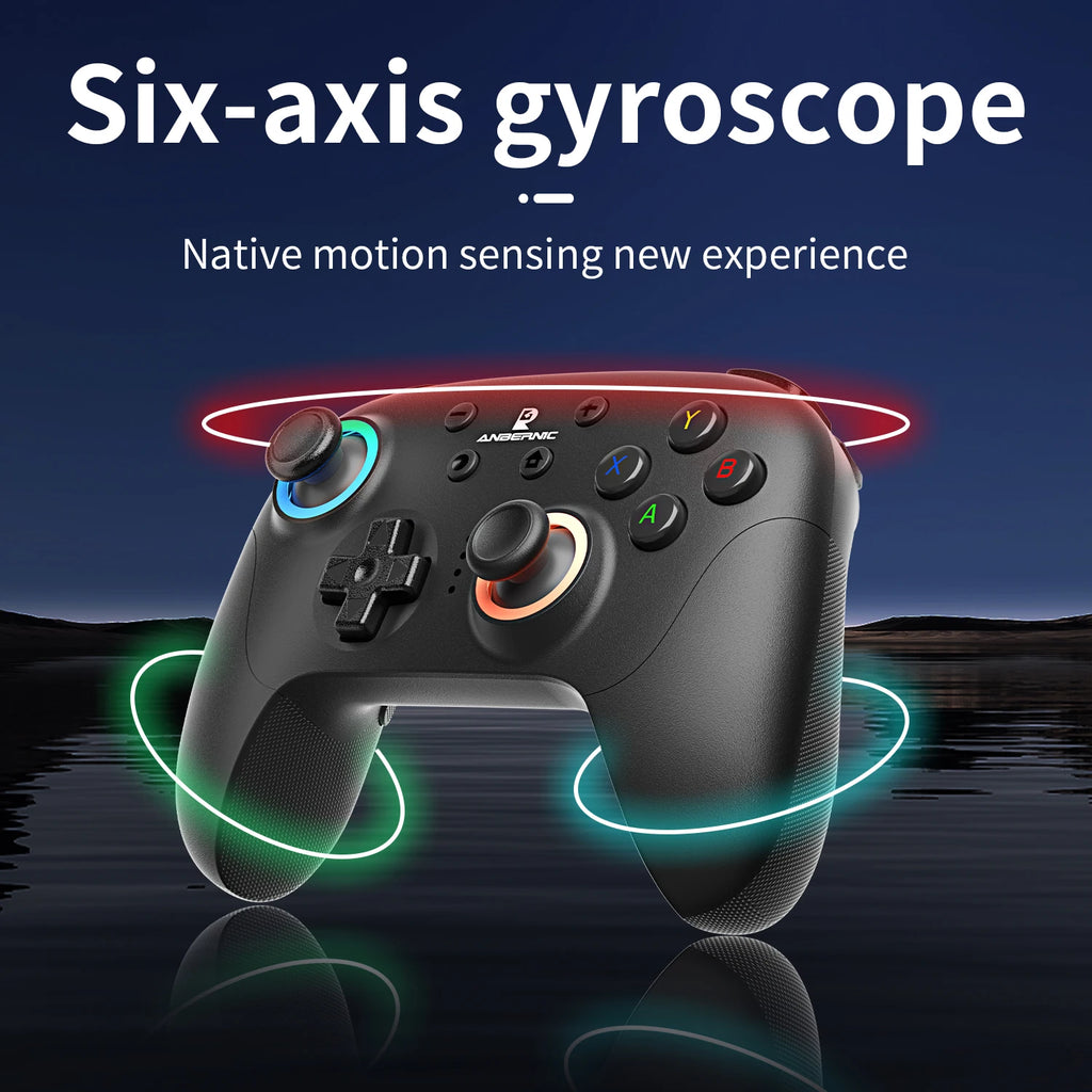 ANBERNIC RG P01 Retro Games Controller Wired/Wireless Bluetooth RGB Hall Effect Joystick XBOX Gamepad for PC Android IOS Steam Shopifynow