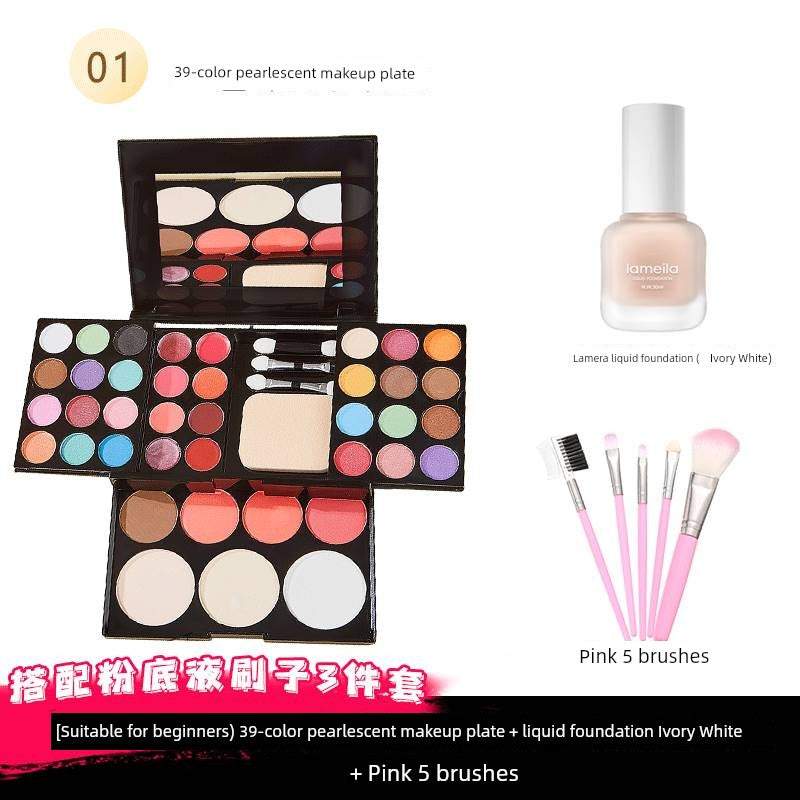 39 Colors Cosmetic Powder Box Makeup Set Complete Set Non-Toxic Stage Performance Eye Shadow Plate Kids 61 Blush Shopifynow