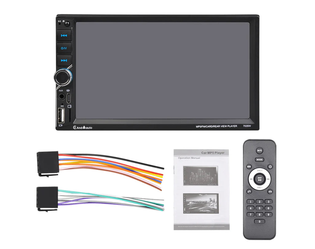 ESSGOO 7 Inch Car Radio 2 Din Carplay Android Auto Universal Car Multimedia Player Autoradio DSP HD Touch Screen FM Bluetooth - Shopifynow