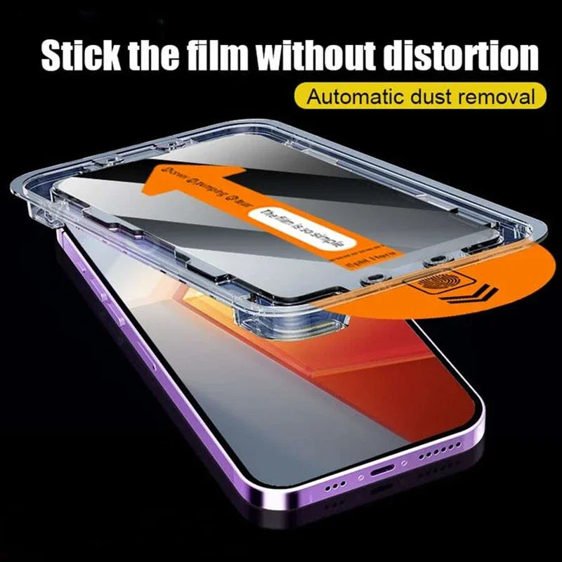 1-3Pcs 8K Dust Free Installation Tempered Glass For iPhone 13 14 16 15 11 12 Pro Max 15 14 Plus X XR XS Privacy Screen Protector - Shopifynow