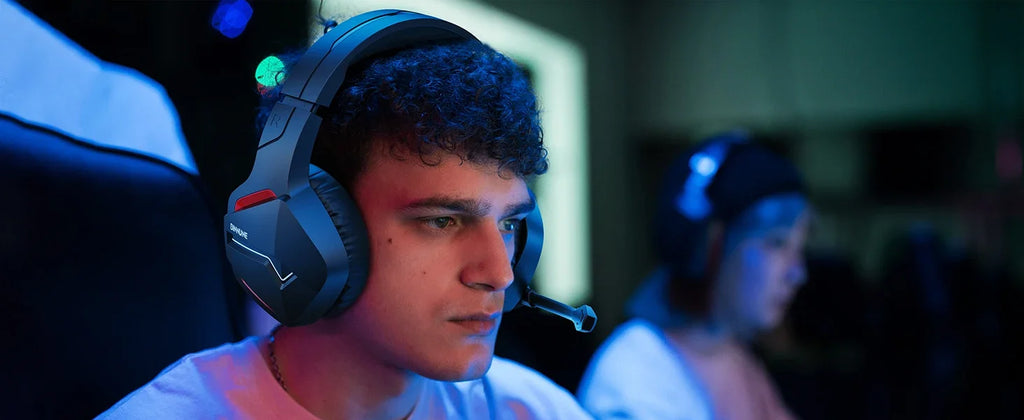 BINNUNE BW01 Wireless Gaming Headset with Mic for PC PS4 PS5 2.4G Bluetooth USB Gamer Headphones with Mic for Laptop Computer - Shopifynow