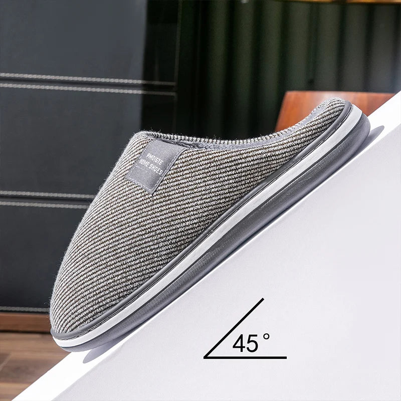 Bedroom Slipper for men Memory Foam Warm Soft Non Slip Wear resistant High Quality Indoor Shoes men Luxury
