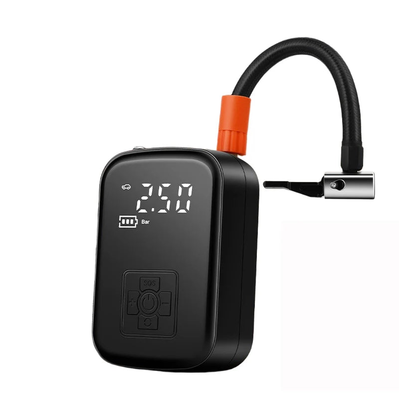 EAFC Portable Tire Inflator Car Tire Inflator Tire Inflator Pump With Digital Display Electric Inflator Mini Bicycle Air Pump