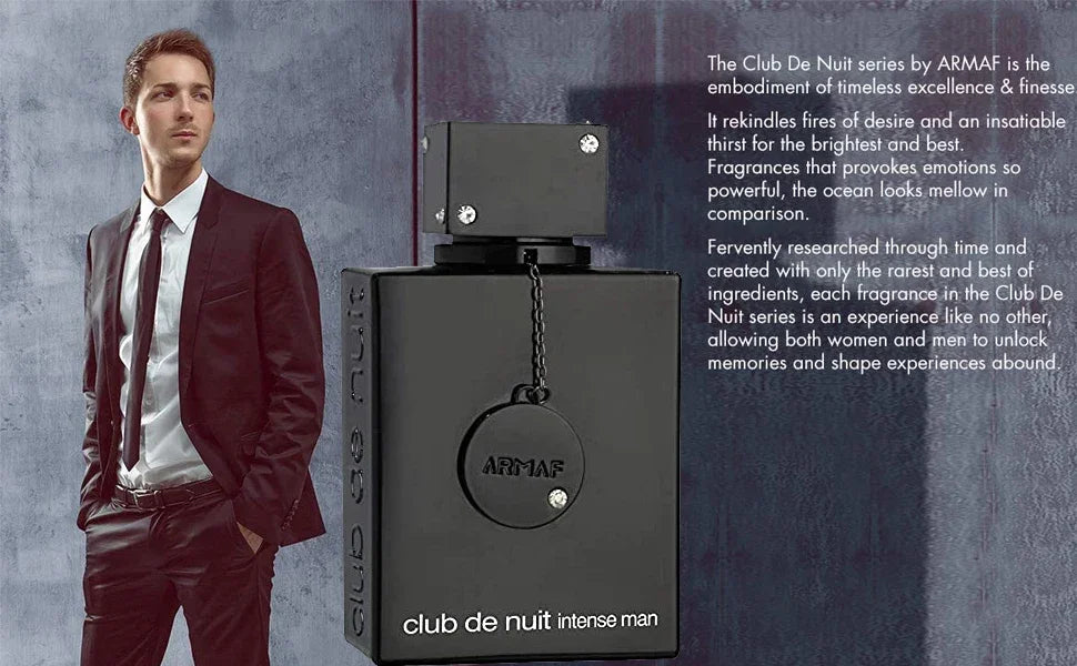 Armaf Club De Nuit Intense Man Eau De Toilette 3.6 Ounce Woody Spicy EDP Perfume Air Type Long Lasting Unisex Cologne Men&Women Shopifynow
