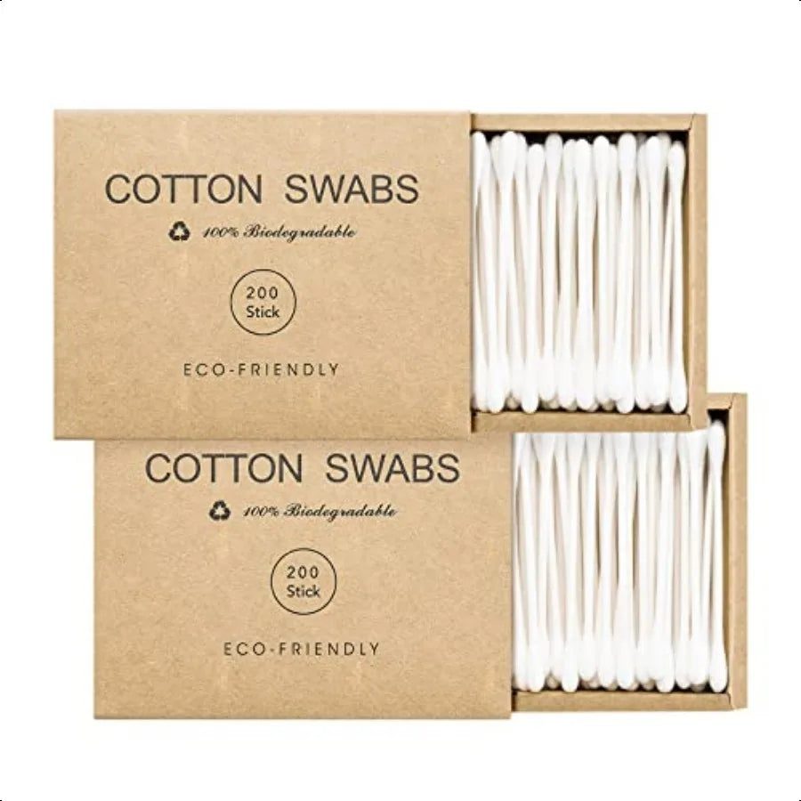 400 Count Organic Q Tips Cotton Swabs For Ears Eco Friendly Qtips For Ear Cotton Buds Shopifynow