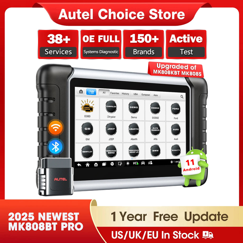 Autel MaxiCOM MK808BT PRO OBD2 Scanner Car Bi-directional Diagnostic Tool OBD2 Code Reader All System Diagnostic PK MK808KBT - Shopifynow