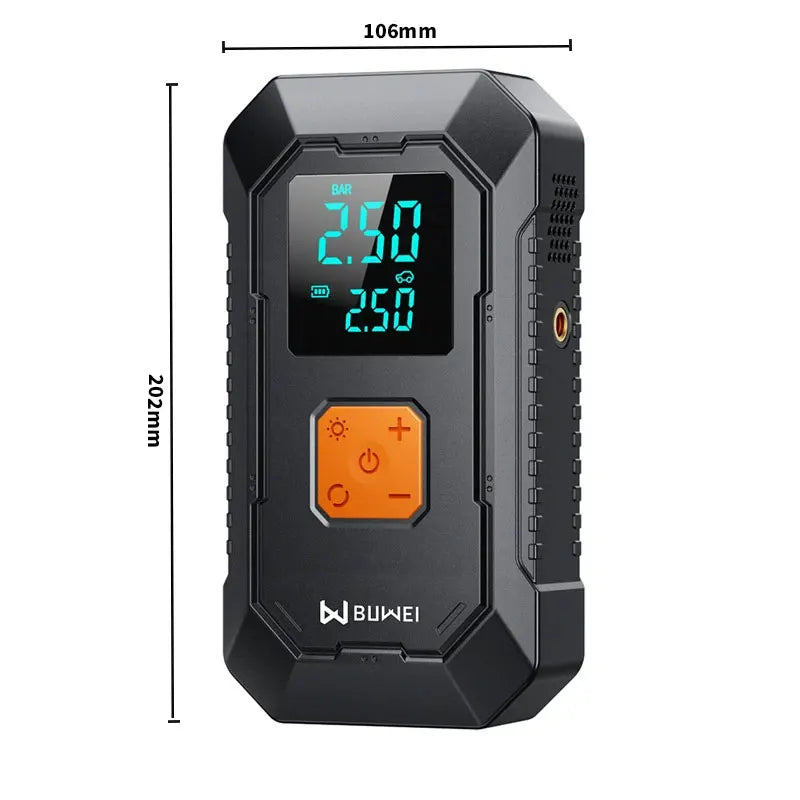 Car Jump Starter Air Pump Power Bank Lighting Portable Air Compressor 4 In 1 Cars Battery Starters Auto Tyre Inflator