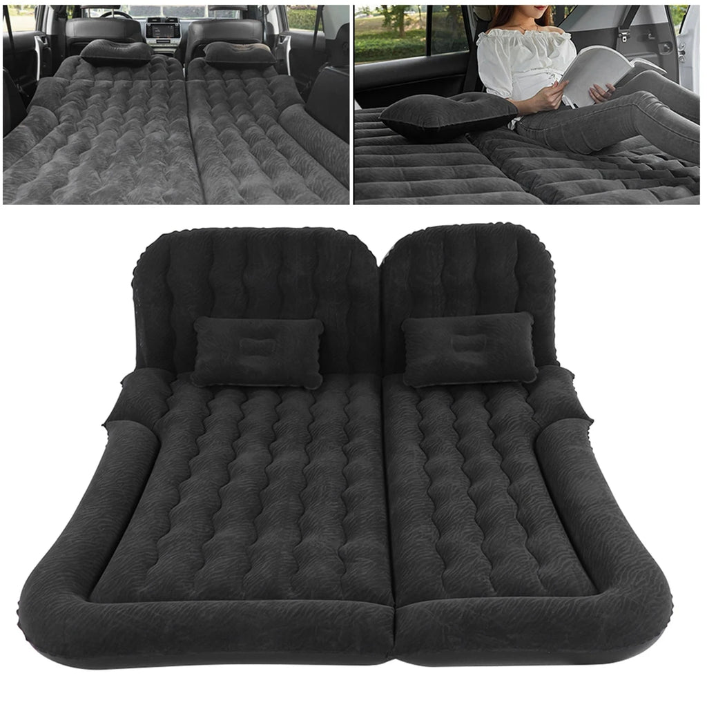 Auto Accessories Car Inflatable Bed PVC Flocking Soft Sleeping Rest Cushion Car Travel Bed for Traveling Car Family Outdoor Shopifynow