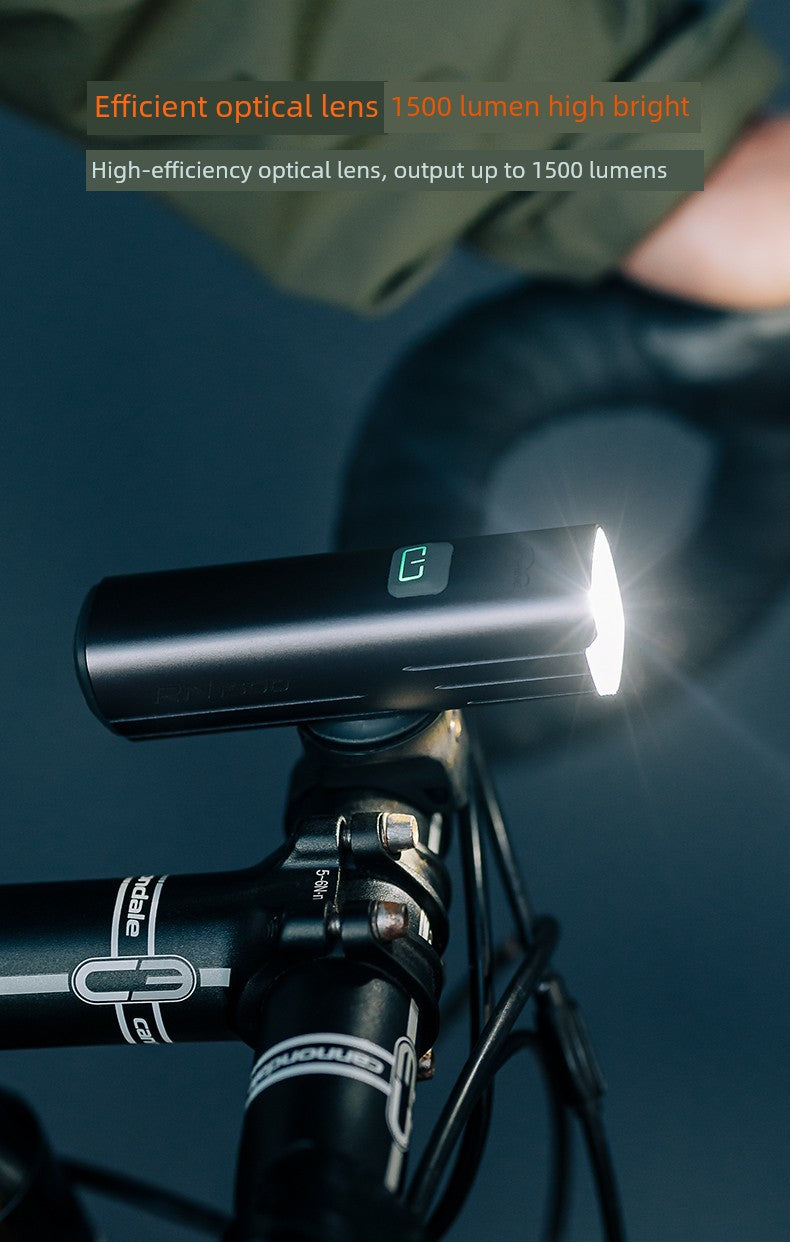 Majixuan Bicycle Headlight Mountain Highway Vehicle Night Riding Waterproof Strong Light Lighting Lifting Hanging Flashlight Rn1500 Shopifynow