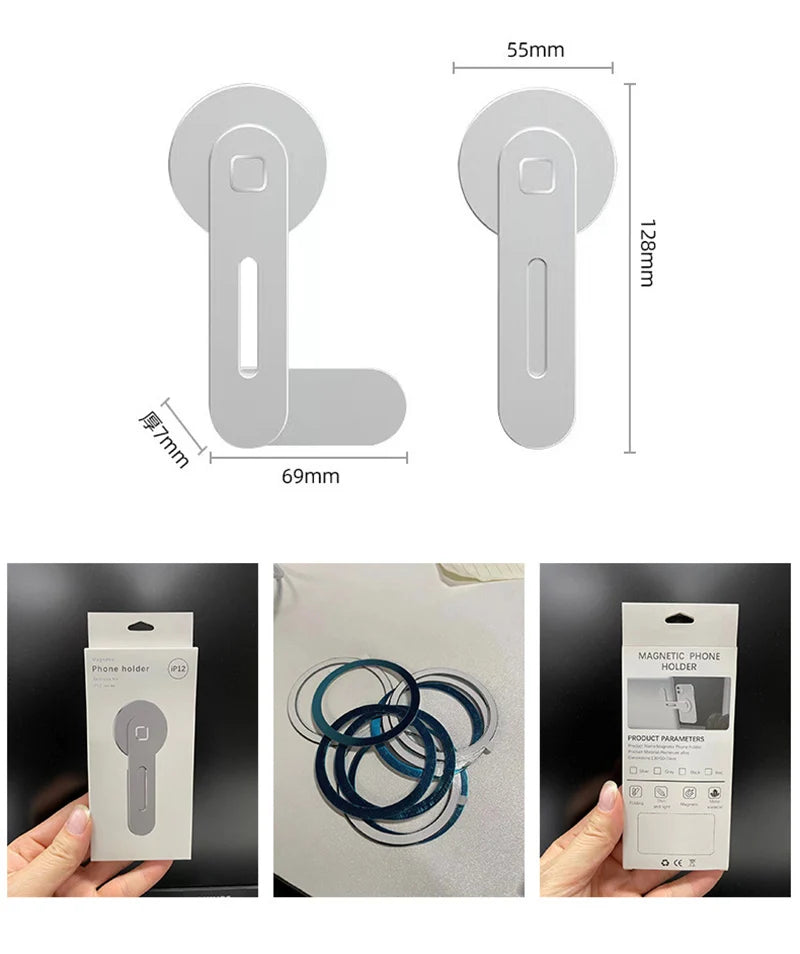 Invisible Foldaway Car Phone Mount Holder 15W Magnetic Magsafe Macsafe Wireless Charger for Tesla Model 3 Y X S BYD Atto 3