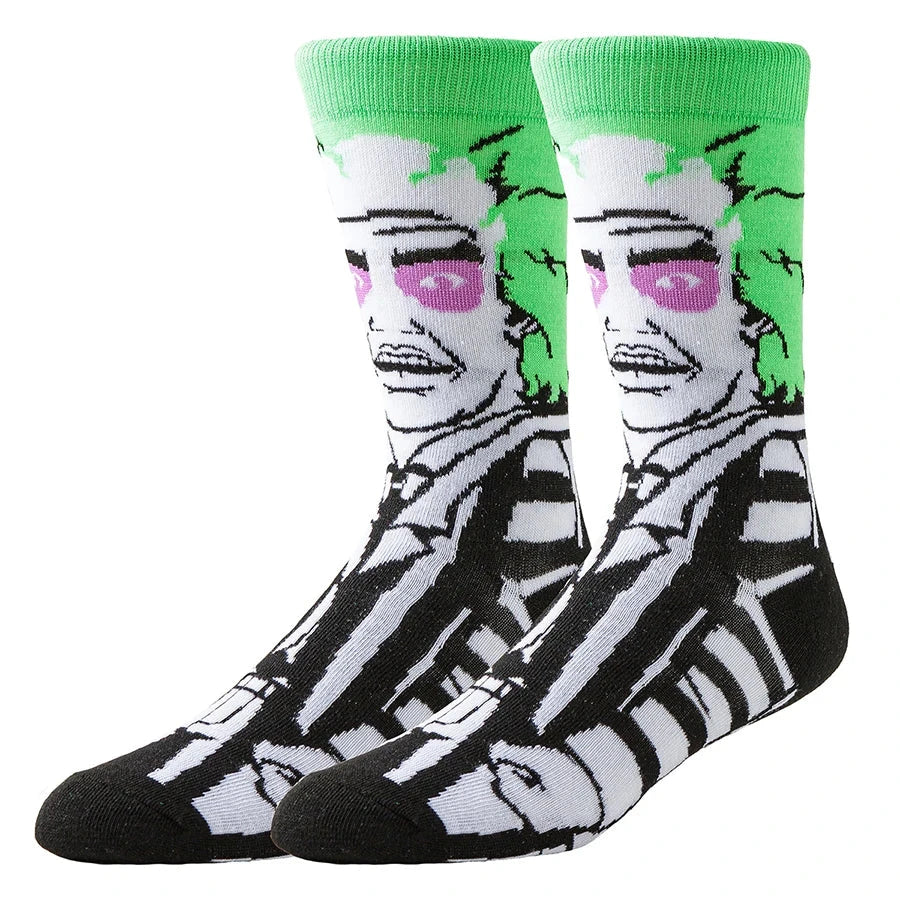 10Pairs Unisex Cartoon Anime Socks Christmas  Halloween Skull Hip Hop Street Fashion Elements Novelty Funny Casual Crew Socks Shopifynow