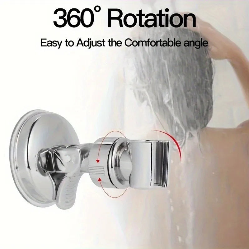 Adjustable Shower Head Holder - Strong Suction Cup Mount, No Drill Shower Arm Bracket for Handheld Sprayer, Bathroom Wall Instal Shopifynow