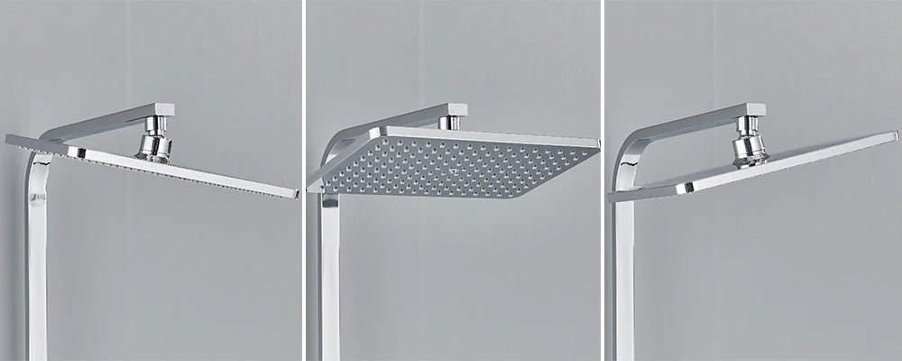 Black Digital Display Thermostatic Shower Faucet Bathroom Thermostatic 4 ways Rainfall Shower Mixer Tap,Shelf and Bidet Faucets - Shopifynow