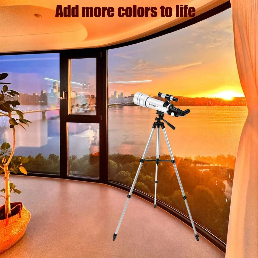 BORWOLF 70400 Professional High-definition Astronomical Telescope 333X To See The Moon and Stars Bird Watching Monocular Shopifynow