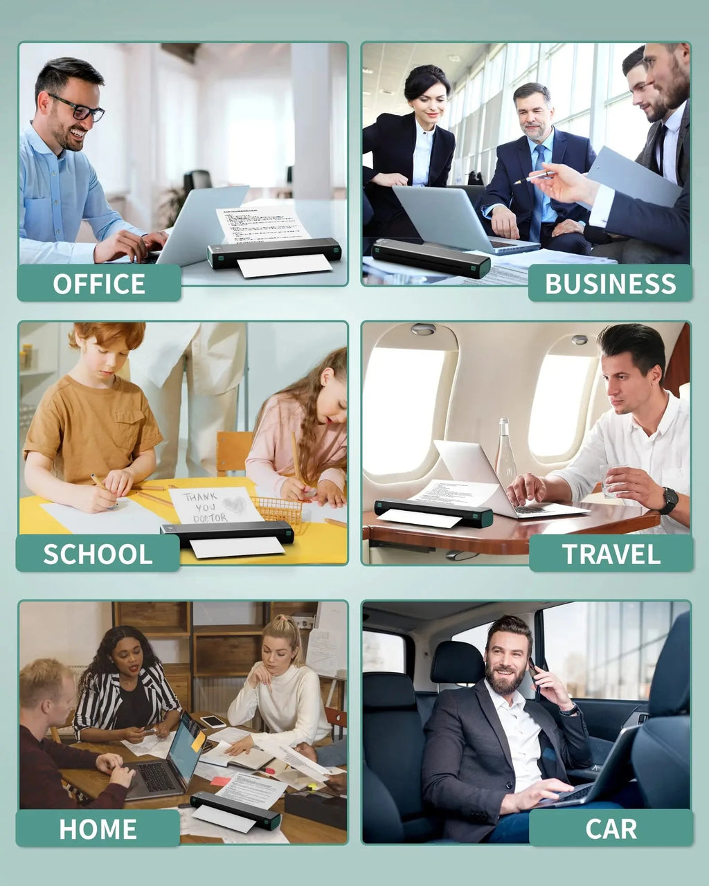 Phomemo M08F A4 Paper Printer Portable Thermal Printer Tattoo Printer Bluetooth Printer Compatible with Phone&Laptop for Office Shopifynow