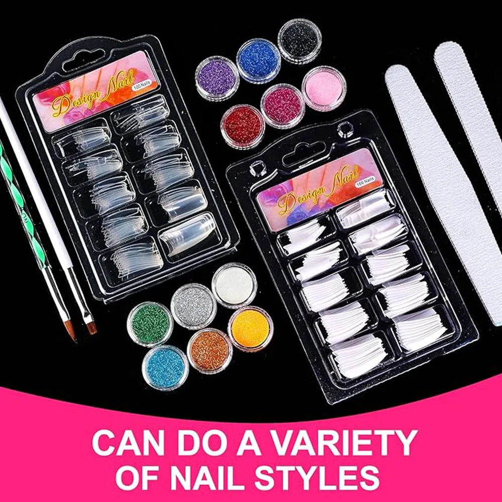 Acrylic Nail Kit Acrylic Powder With Acrylic Liquid For Gel Nails With UV Lamp For Gel Nails Set DIY Gifts For Women Shopifynow