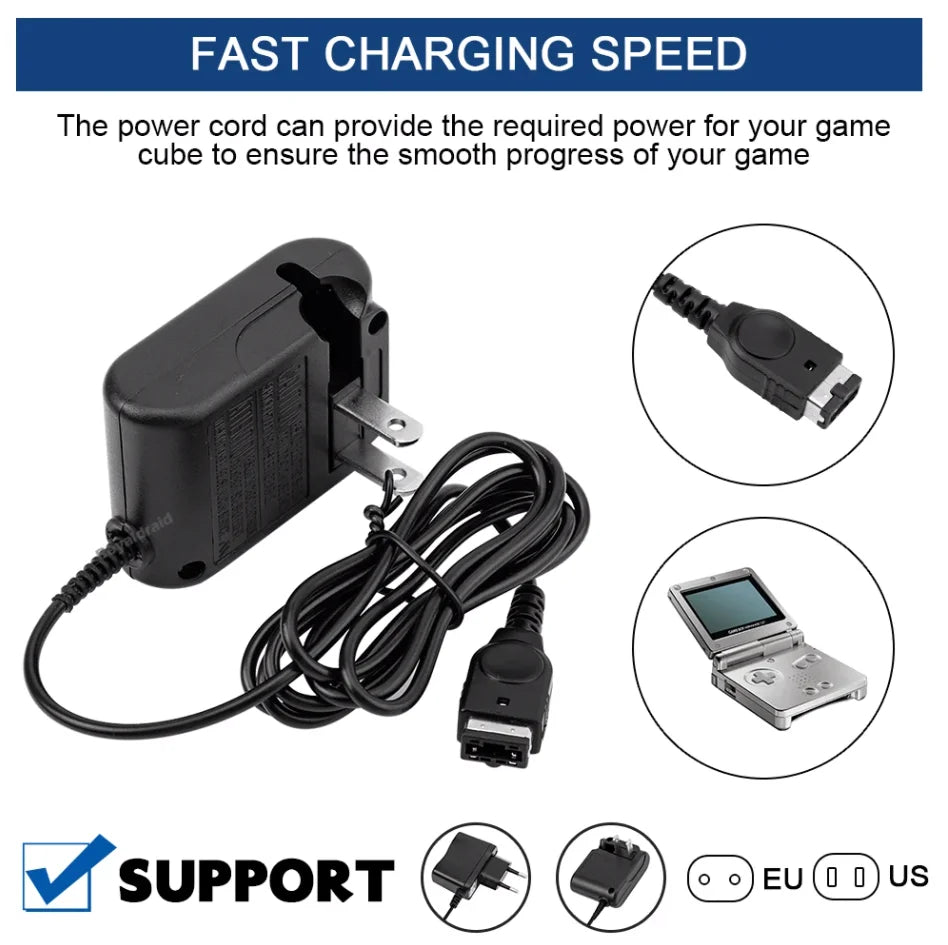 NEW 5.2V Home Wall Travel Charger AC Adapter For Nintend DS NDS GBA SP Gameboy Advance SP Power Supply Charging Cable EU US Plug Shopifynow