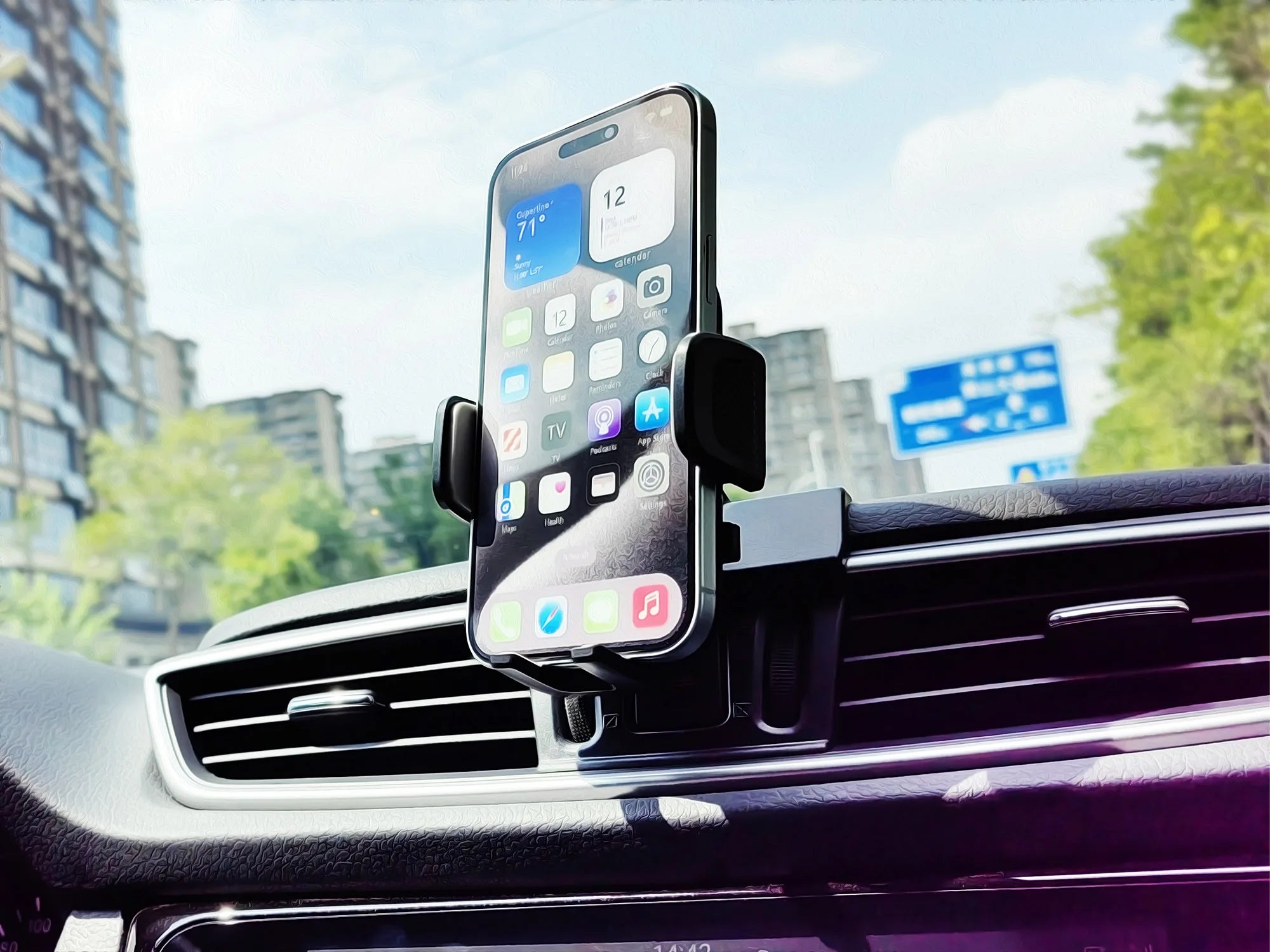 For Toyota Corolla 2019 2020 2021 2022 Phone Holder Car Double Bracket Base Magnetic MagSafe Wireless Charging Car Phone Mount
