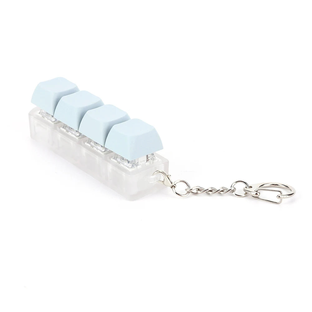4 Keys Keyboard Keycaps Fidget Toy DIY Finger Keycaps Party Stress Relief Keyboard Caps Finger Button Fidget Decompression Toys - Shopifynow