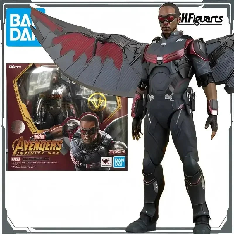 BANDAI Original S.H.Figuarts Avengers:Infinity War Falcon & Winter Soldier America Anime Action Figures Toys for Boys Christmas Shopifynow