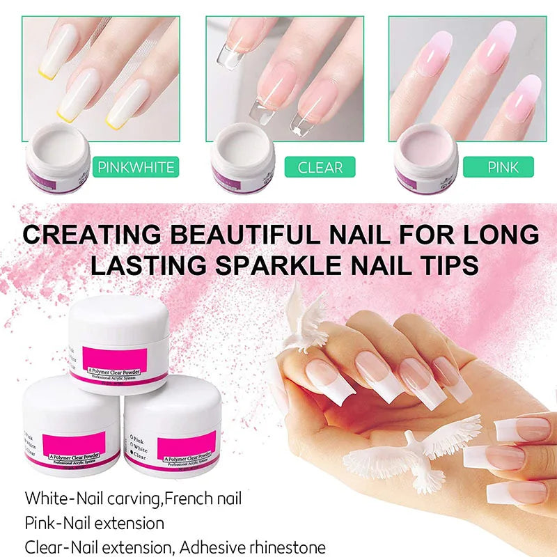 Acrylic Nail Kit Acrylic Powder With Acrylic Liquid For Gel Nails With UV Lamp For Gel Nails Set DIY Gifts For Women Shopifynow