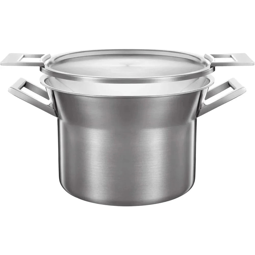 20 cm/ 3 Litre 3-Ply Stainless Steel Stock Pot with Lid Shopifynow