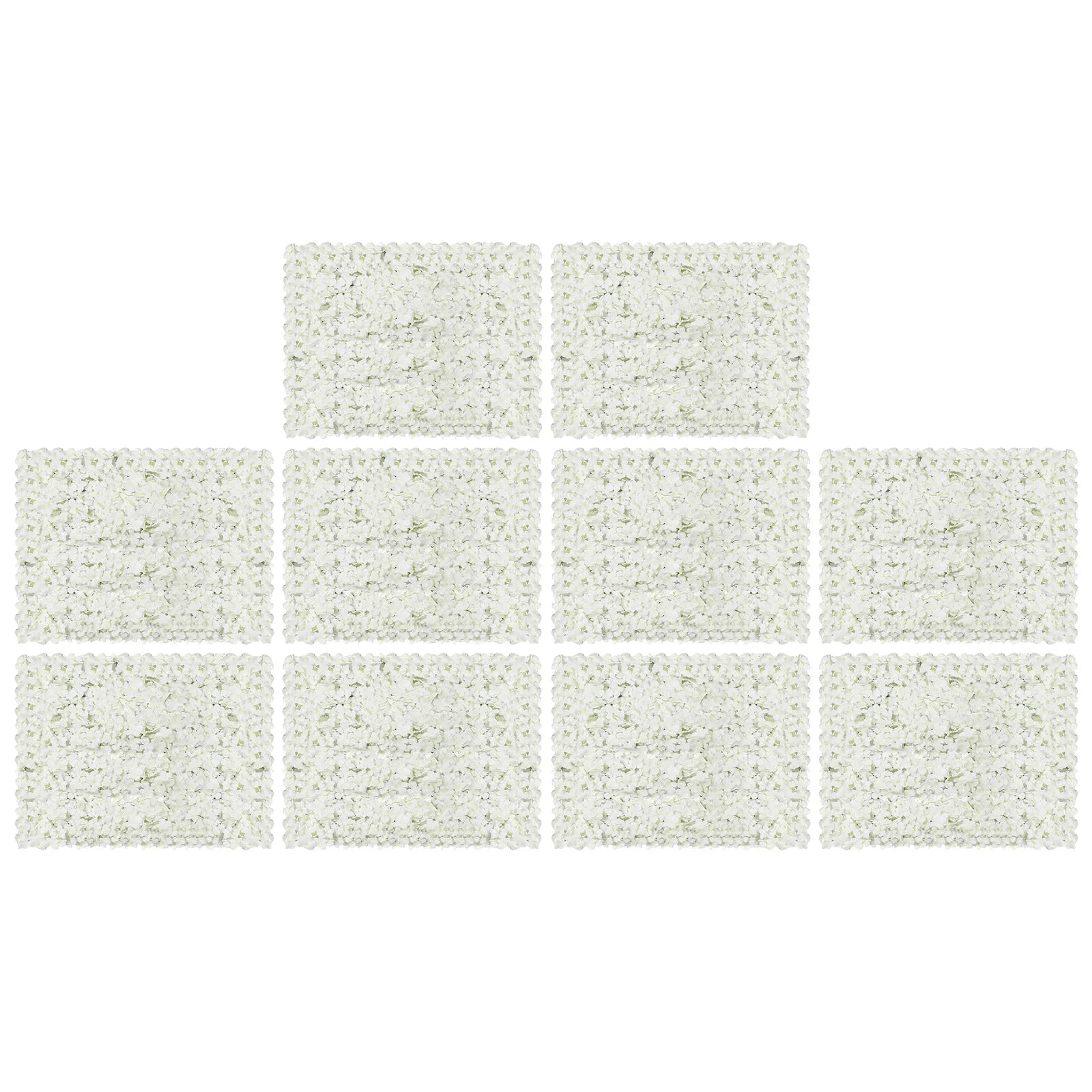 Flower Wall Panels, 10-piece Set, Artificial Silk and Plastic, 2.58ft² Coverage, Easy To Hang, Durable, Water-resistant, Great F Shopifynow