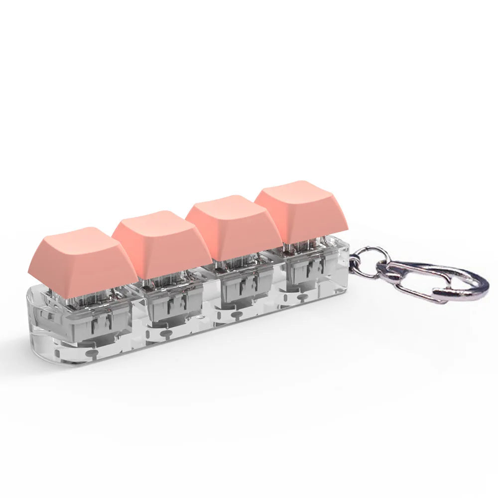 4 Keys Keyboard Keycaps Fidget Toy DIY Finger Keycaps Party Stress Relief Keyboard Caps Finger Button Fidget Decompression Toys - Shopifynow