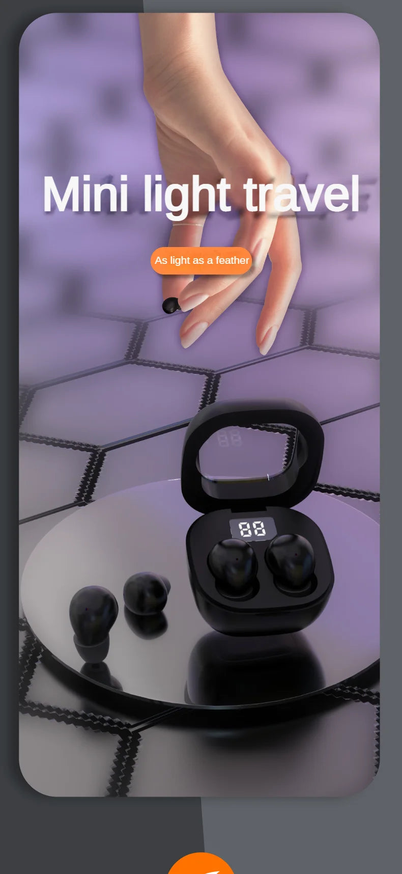 SK19 Super bass Earphones TWS Wireless Bluetooth Headset With Mic Smart Touch Headphones Invisible Mini Noise Reduction Earbuds Shopifynow