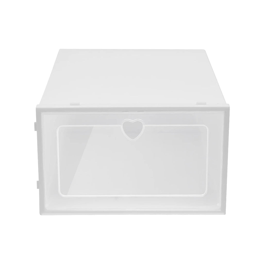 20PCS Stackable Shoe Storage Box W/Flip-Up Door - Space Saving Clear Plastic Organizer for Home Dorm Apartment - Shopifynow