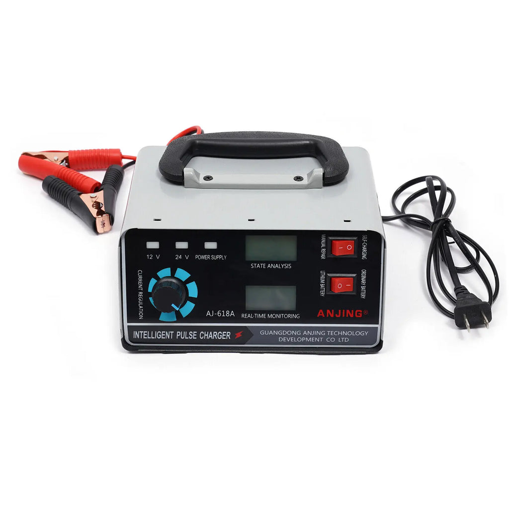 12V/24V 400W Heavy Duty Car Truck Battery Charger Intelligent Pulse Repair Trick