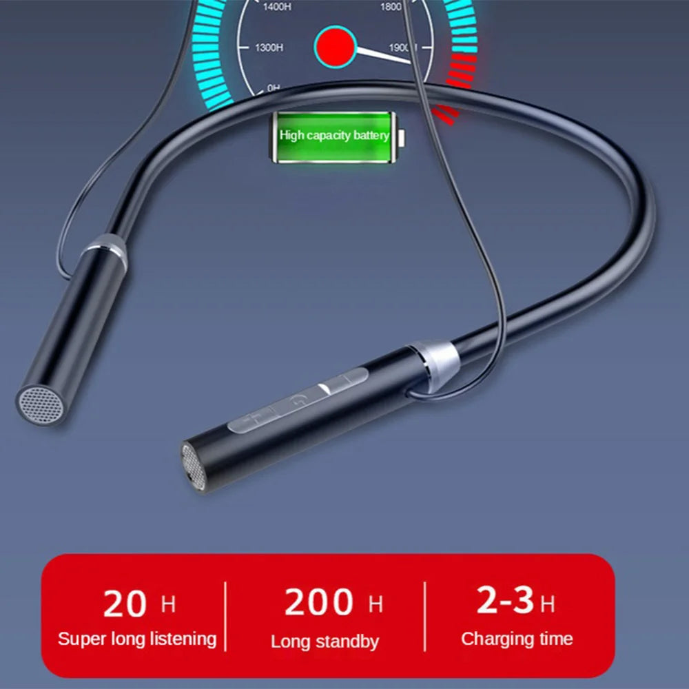 Wireless Hanging Neck Band Earphones Large Battery Bluetooth 5.1 Headset for Sports Shopifynow