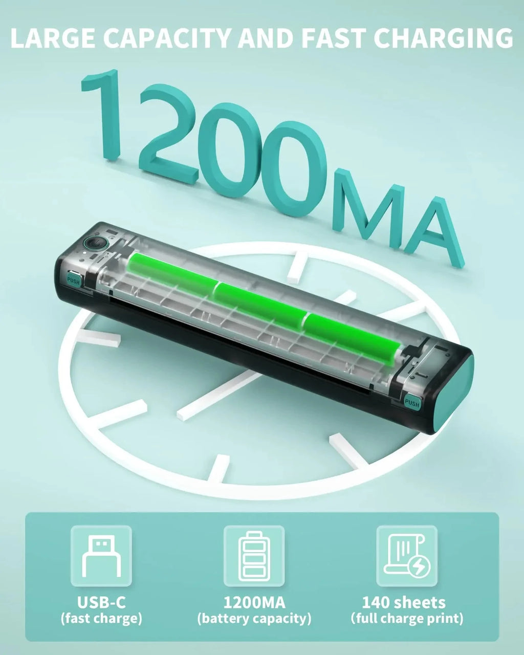 Phomemo M08F A4 Paper Printer Portable Thermal Printer Tattoo Printer Bluetooth Printer Compatible with Phone&Laptop for Office Shopifynow