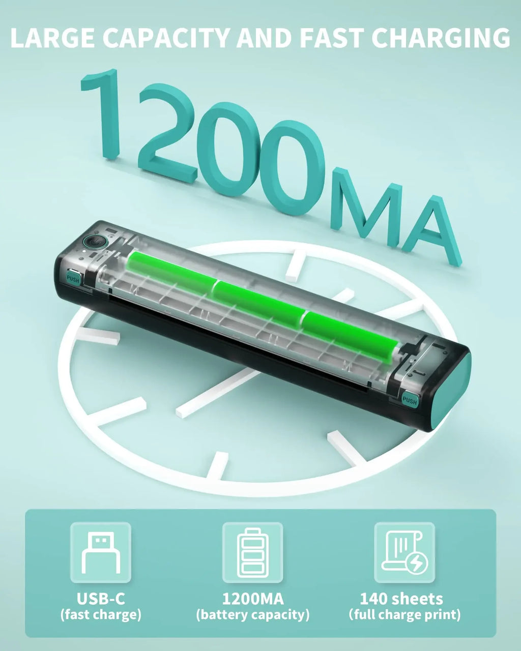 Phomemo M08F A4 Paper Printer Portable Thermal Printer Tattoo Printer Bluetooth Printer Compatible with Phone&Laptop for Office Shopifynow