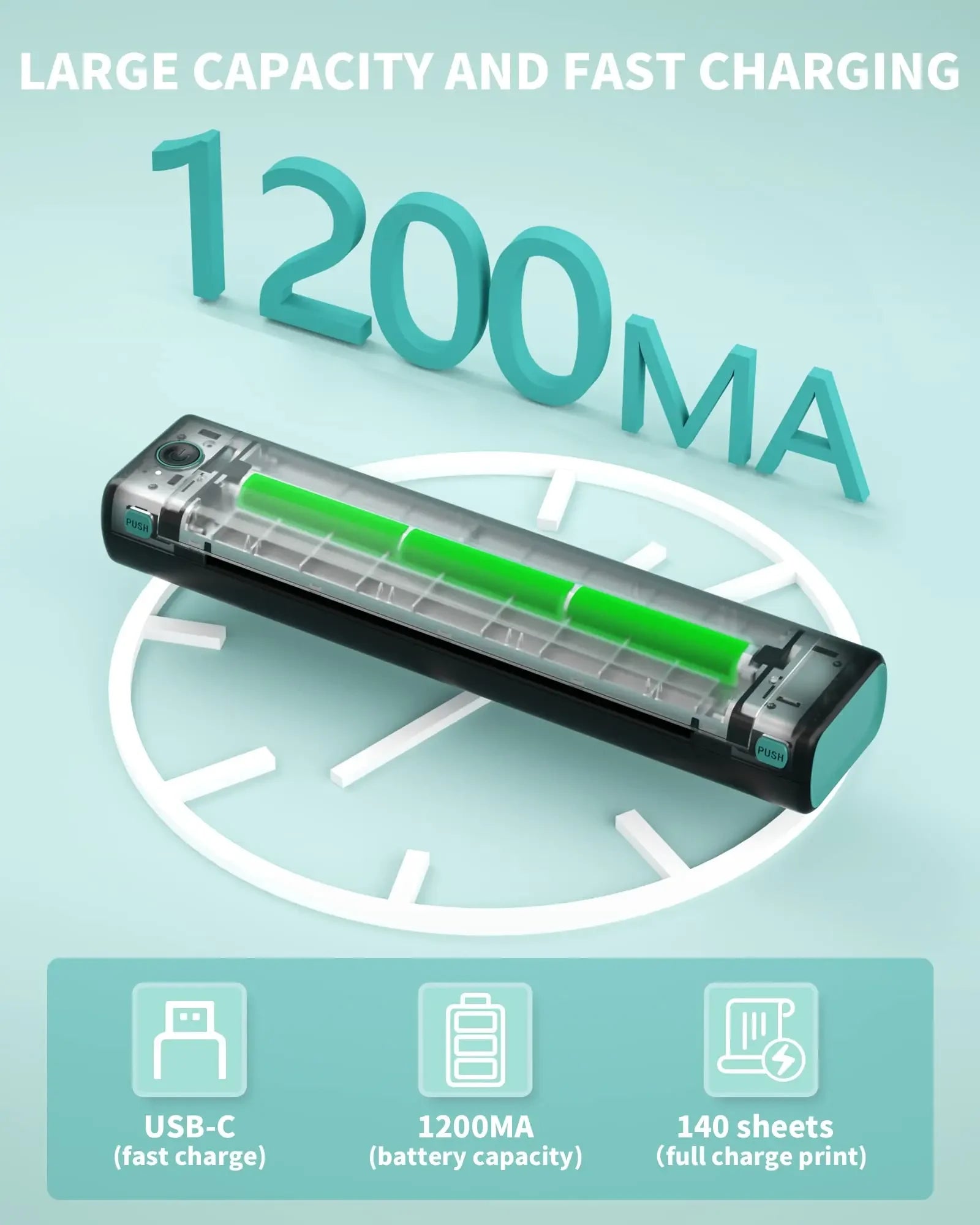 Phomemo M08F A4 Paper Printer Portable Thermal Printer Tattoo Printer Bluetooth Printer Compatible with Phone&Laptop for Office Shopifynow