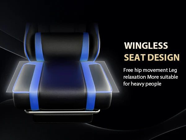 Gaming Chair with Footrest, PU Leather Video Game Chairs for Adults, Reclining Gamer Chair Office Desk Chair - Shopifynow