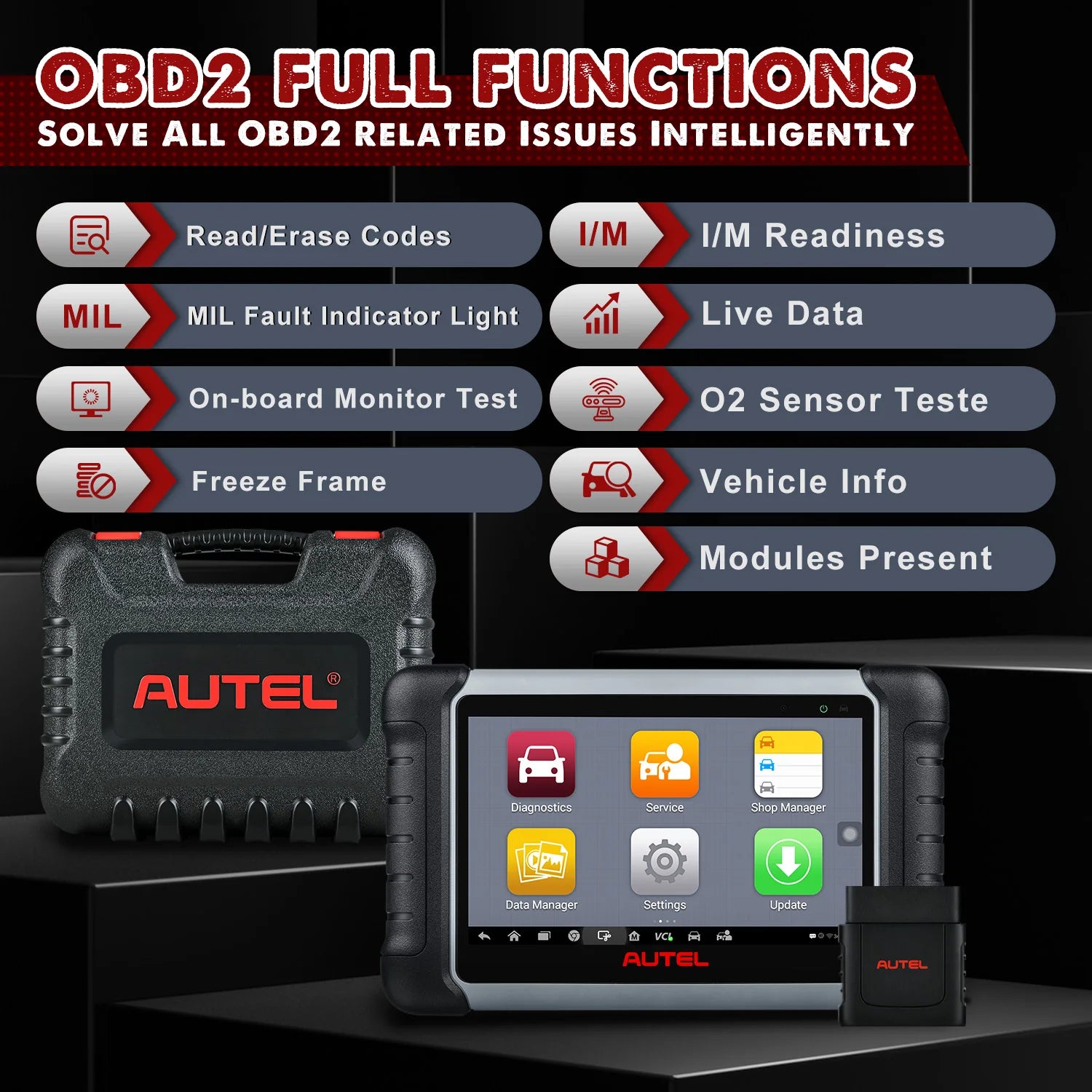 Autel MaxiCOM MK808BT PRO OBD2 Scanner Car Bi-directional Diagnostic Tool OBD2 Code Reader All System Diagnostic PK MK808KBT - Shopifynow