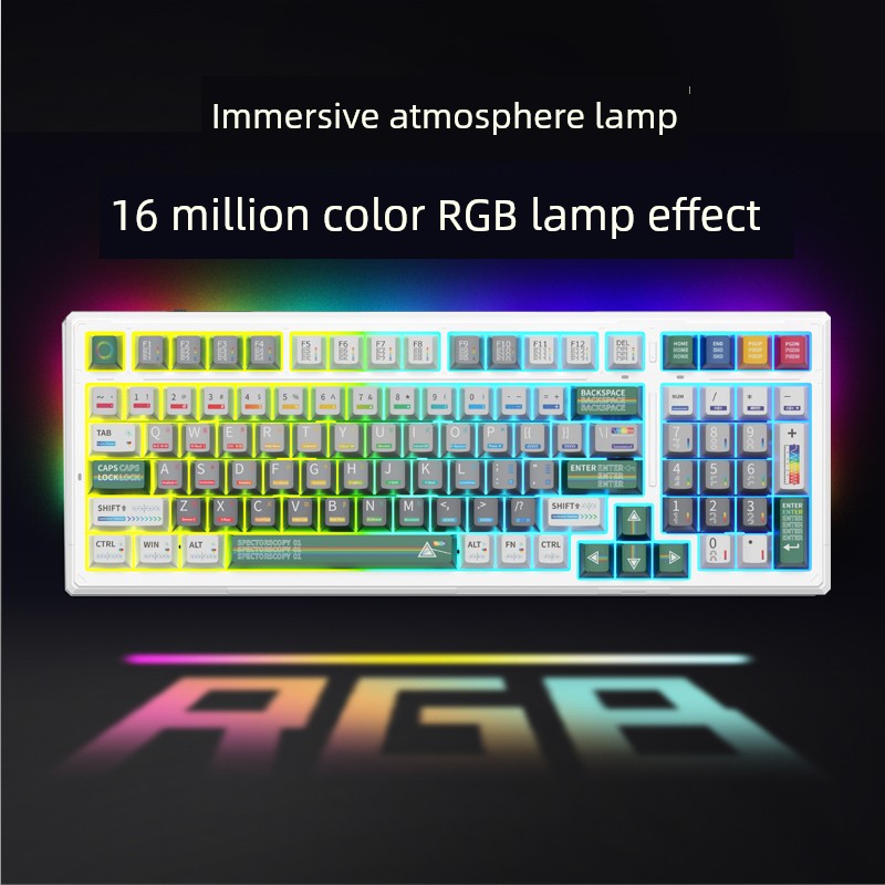 Ikbc Mechanical Keyboard K99 Non-Customized Three-Mode Bluetooth Wireless Keyboard E-Sports Games Office Keyboard Backlight Shopifynow