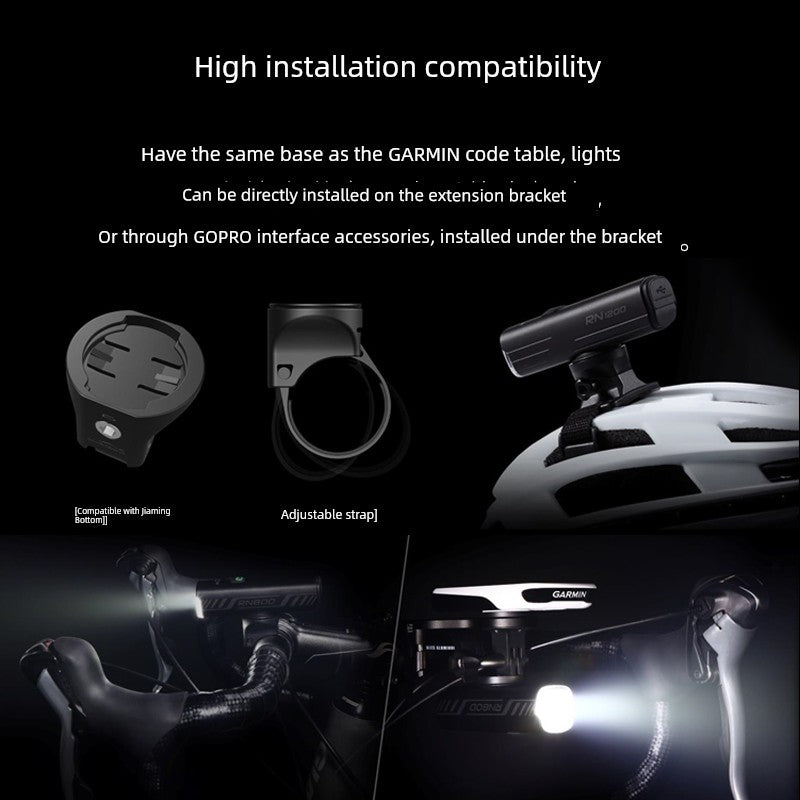 Majixuan Bicycle Headlight Mountain Highway Vehicle Night Riding Waterproof Strong Light Lighting Lifting Hanging Flashlight Rn1500 Shopifynow