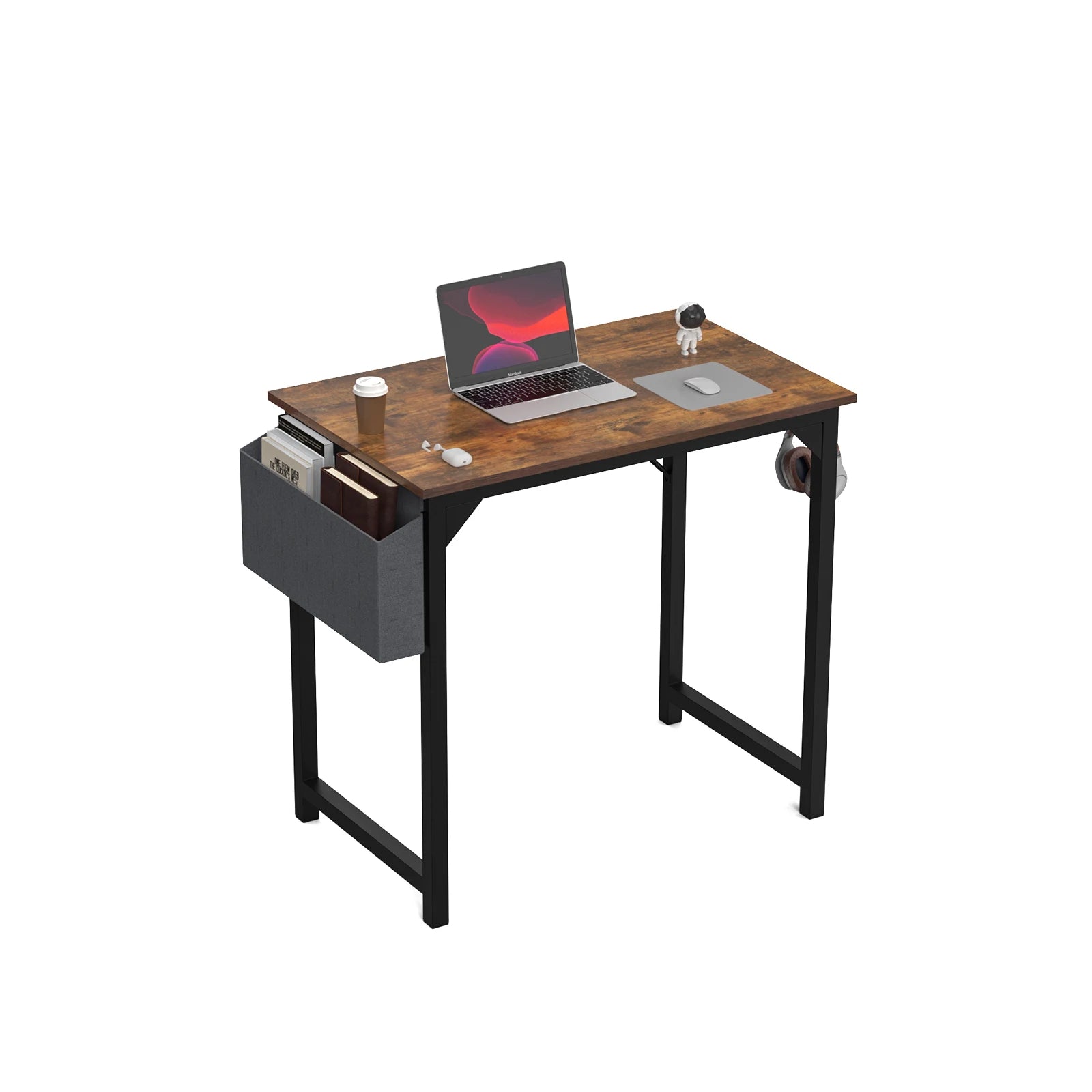 JHK Computer Desk Writing Study Office Gaming Table Modern Simple Style Compact with Side Bag Headphone Hook Easy Assembly Shopifynow