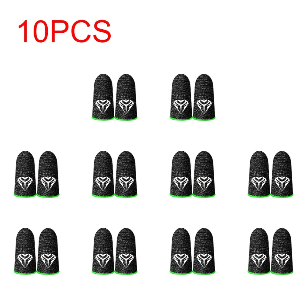 5/10Pairs Gaming Finger Sleeve Anti-slip Fingertip Cover Breathable Sweatproof Fingertips Thumb Gloves For PUBG Mobile Game Shopifynow