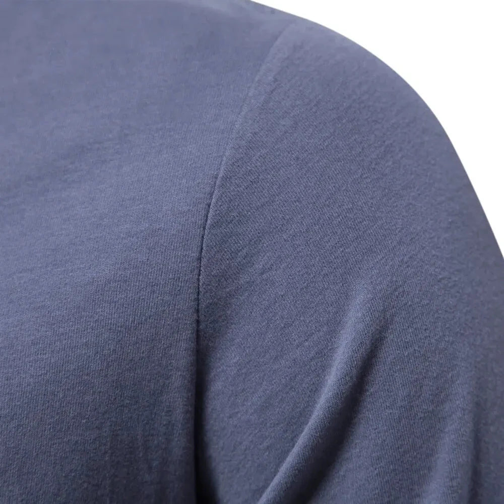 100% Cotton Long Sleeve T Shirt For Men Solid Spring Casual Mens T-shirts High Quality Male Tops Classic Clothes Men's T-shirts Shopifynow