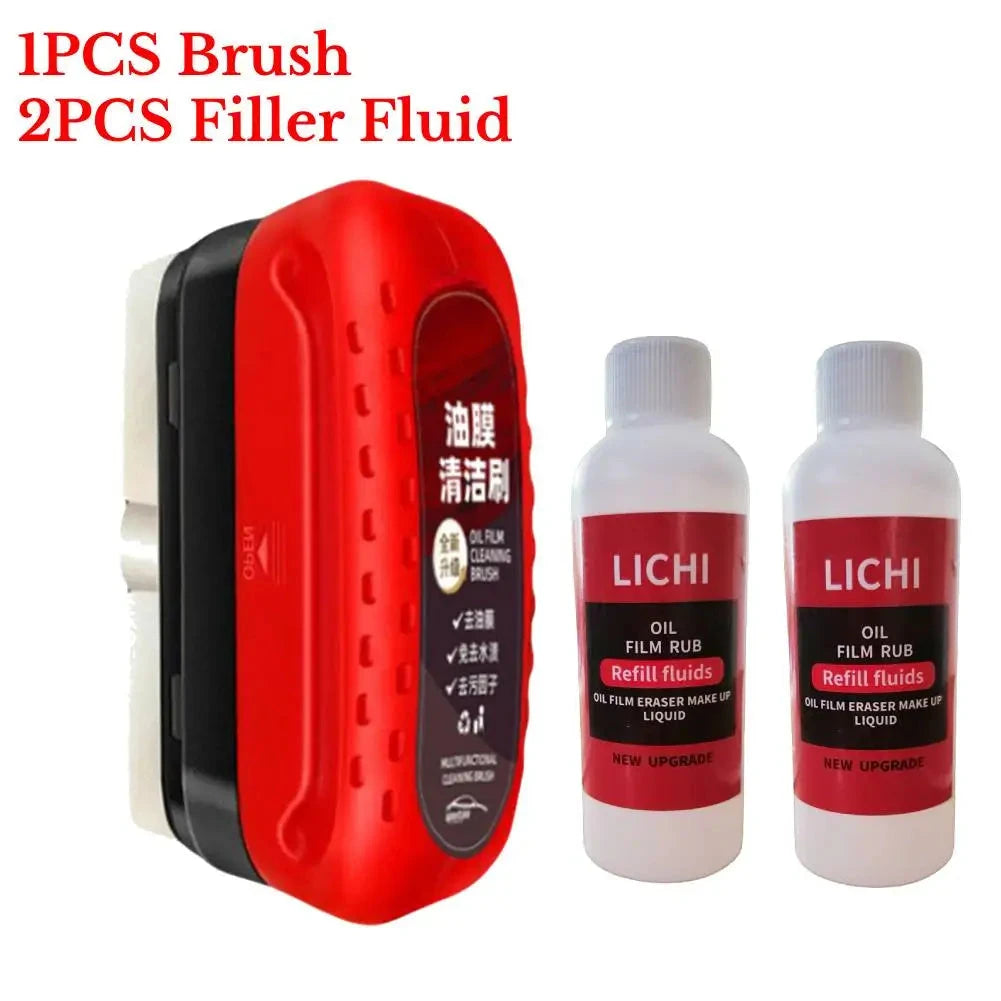 Car Glass Oil Film Remover Powerful Windshield Cleaner Car Glass Sponge Cleaning Brush Water Spots Stain Removal Auto Detailing Shopifynow